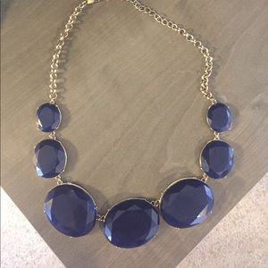 Blue statement necklace