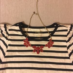 Statement red necklace