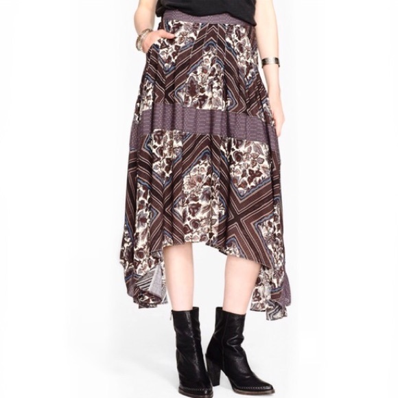 🍁 Free People Printed Paradise Midi Skirt 🍂 - Picture 2 of 4
