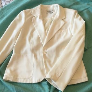 Forever 21 Cream Dressy Jacket