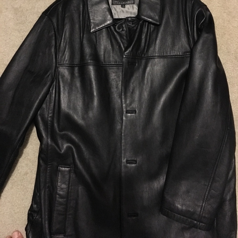 Brandini leather jacket L