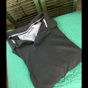Tasso Elba Shirts - Men's Short Sleeved Charcoal Tee Tasso Elba Shirts - Men's Short Sleeved Charcoal Tee