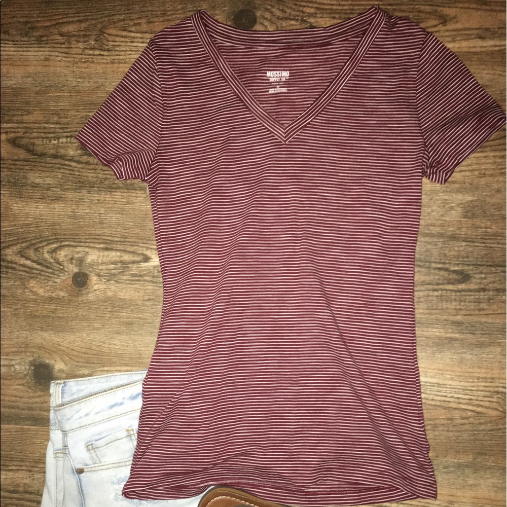 Super Cute Red and White Striped Shirt