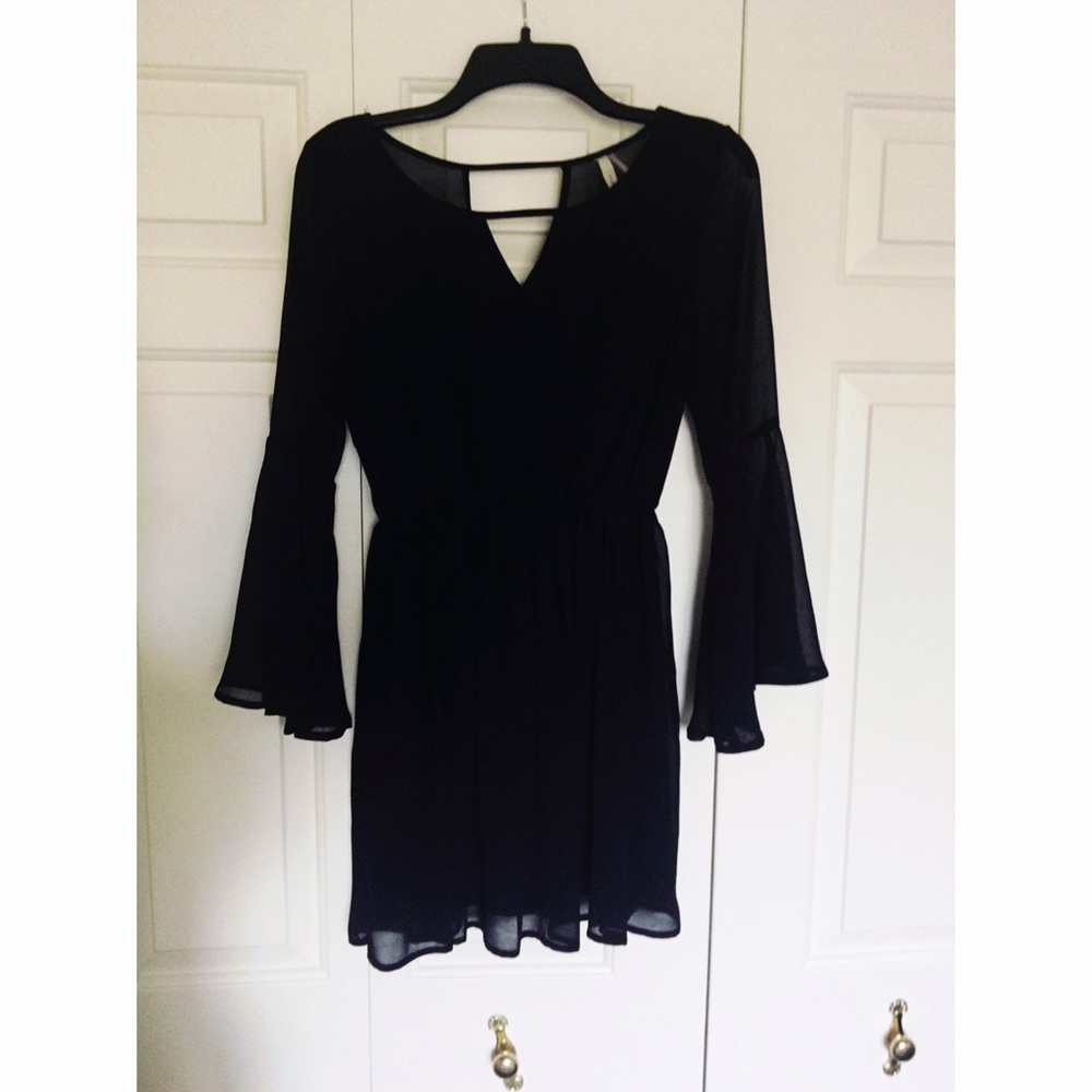 Chiffon Navy Dress