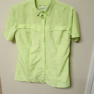 Spring Green Womens Under Armour Fishing Top