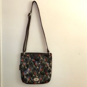 Giraffe Print Fossil Crossbody Purse