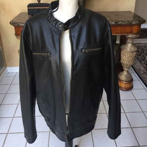 Guess Men's Motorcycle Jacket - Picture 1 of 4