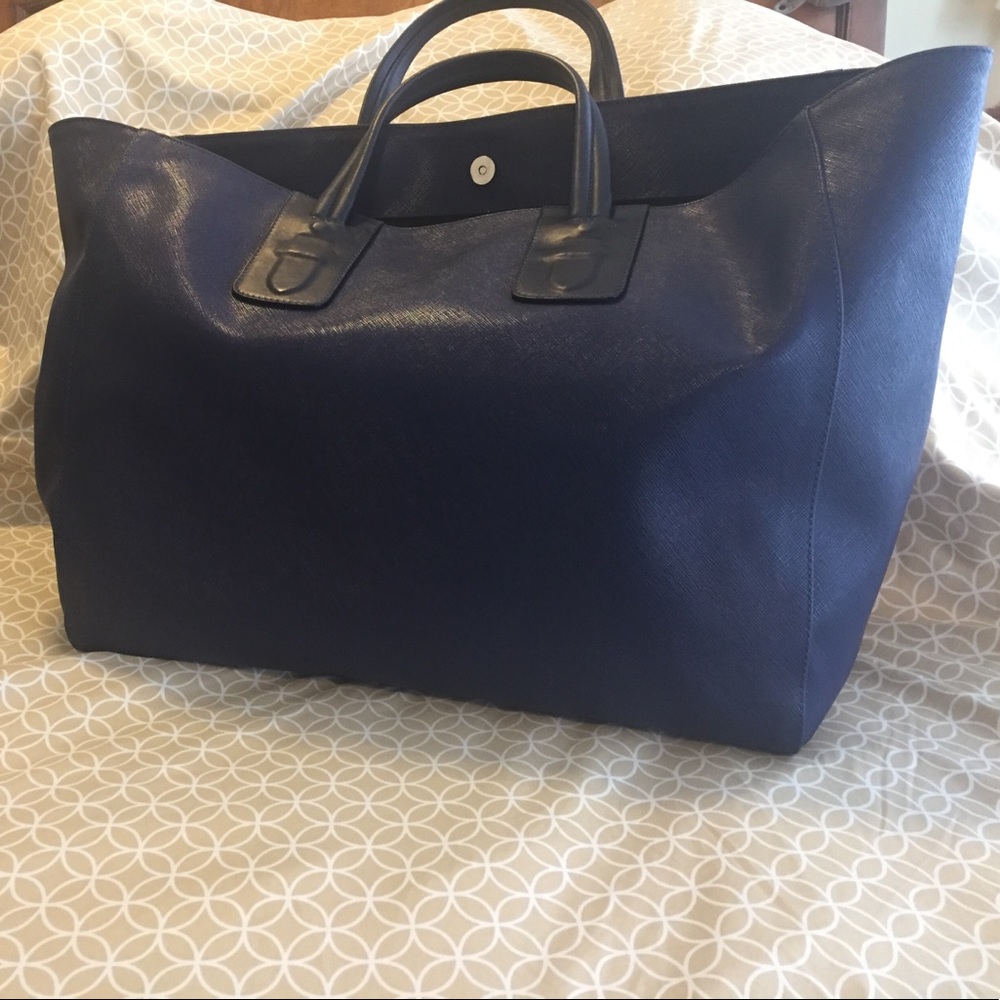 Neil Barrett large tote- Italian made in dark blue