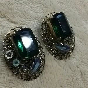 Vintage Signed West Germany Clipback Earrings Vintage Signed West Germany Clipback Earrings