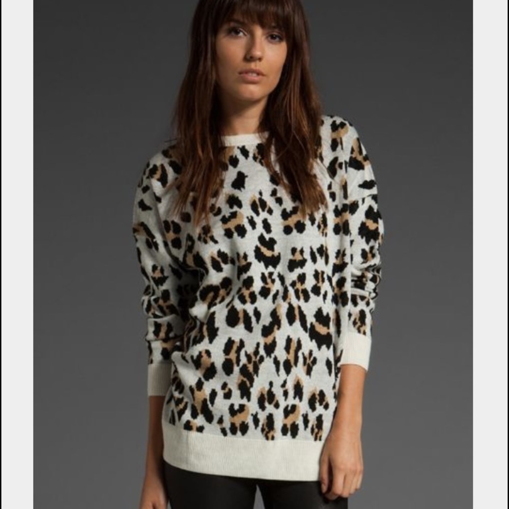MINKPINK Leopard Print Oversize sweater