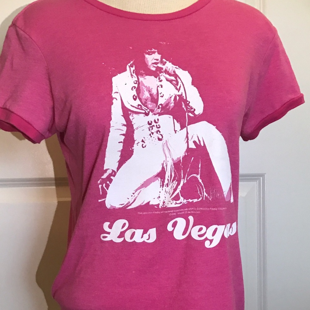 Vintage Las Vegas, Elvis tee. Sz L