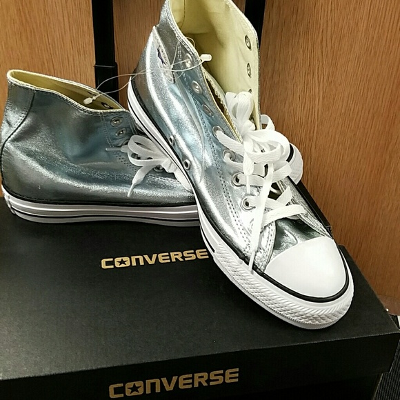 Converse metallic glacier/white boots - Picture 1 of 3