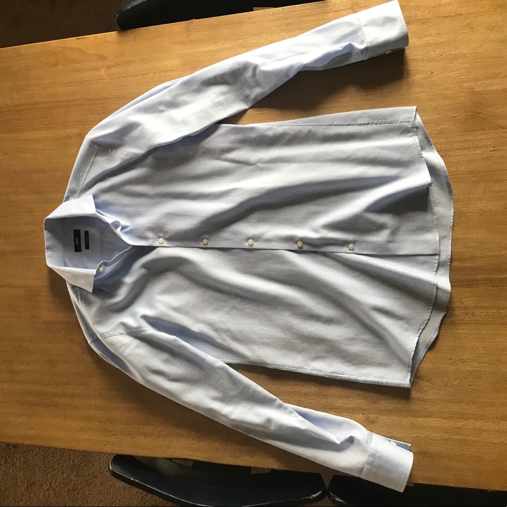 Men's Hugo Boss Slim Fit Dress Shirt - Light Blue