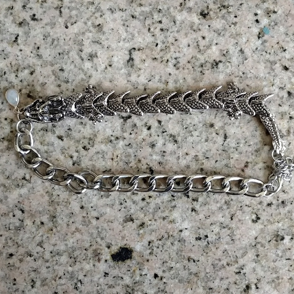 Dragon choker with Moon stone