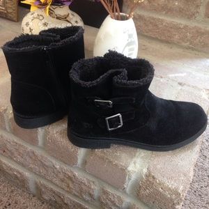 Fuzzy Ankle Boots