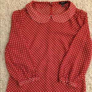 Koton White dotted/Red Shirt
