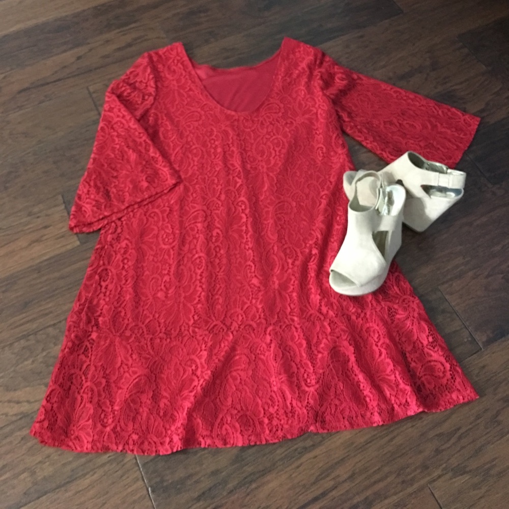 Red Lace Dress