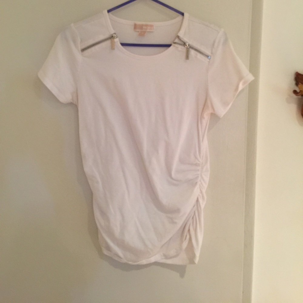Michael Kors zipper white shirt