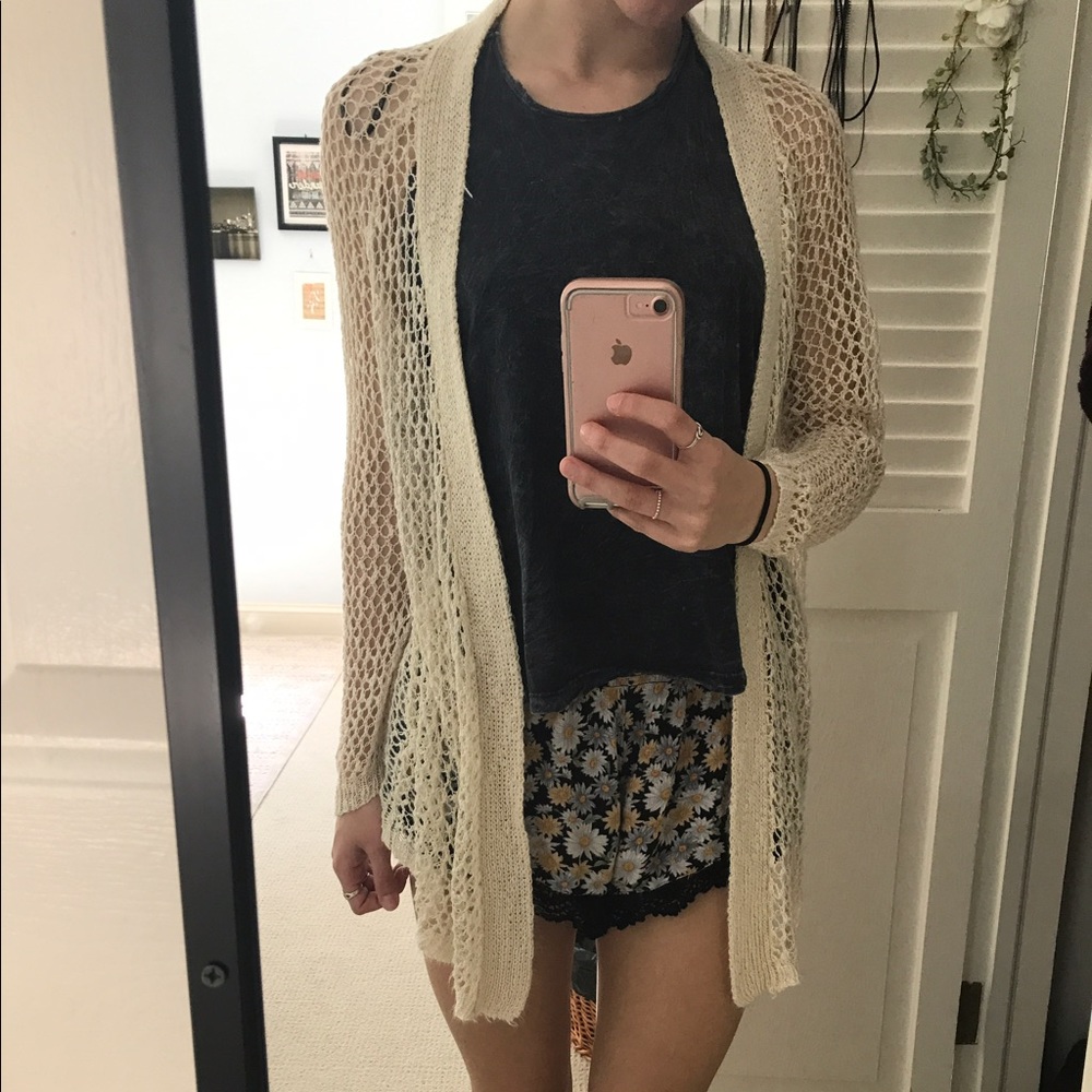 Forever 21 Crochet Cardigan