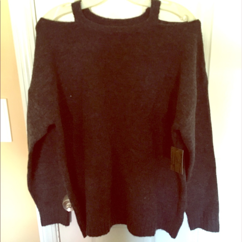 F21 Cut out Shoulder Sweater