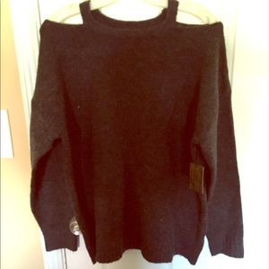 F21 Cut out Shoulder Sweater