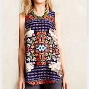 Anthropologie Knit & Woven Printed Tank