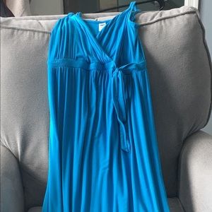 Blue Old Navy Maternity Maxi Dress