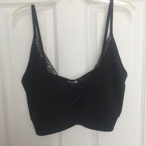 black bralette