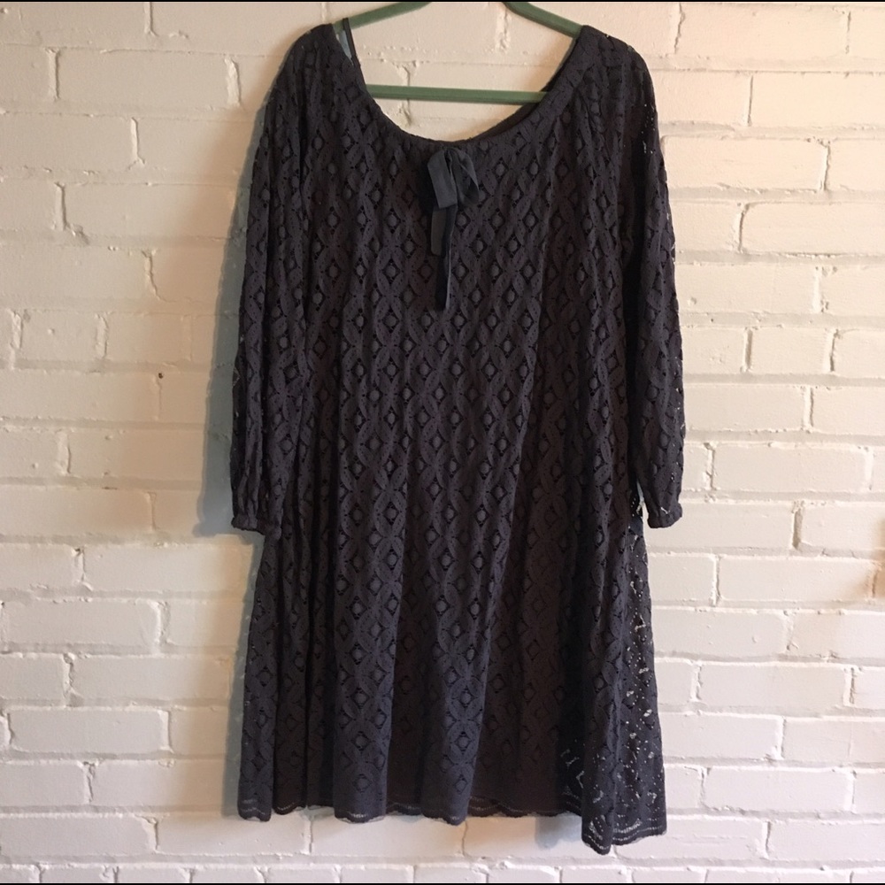 Garnett Hill Lace Overlay Dress, Size 16