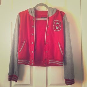Red junior varsity jacket