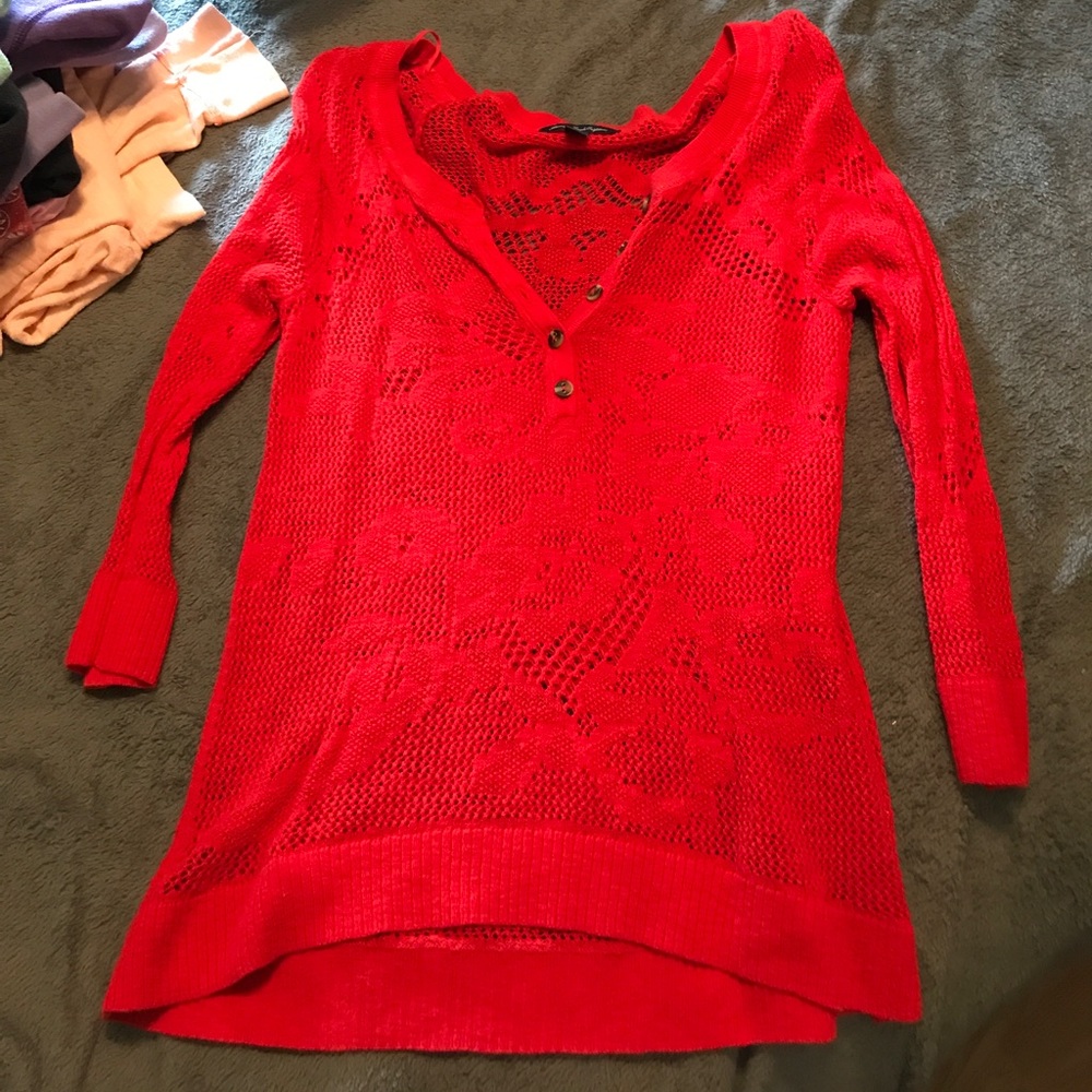 Red AE sweater