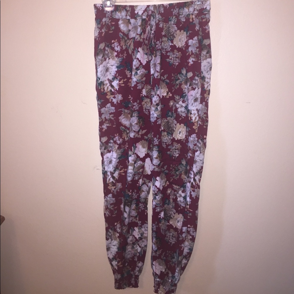Floral trousers