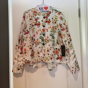 Floral riding jacket