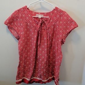 Banana Republic Hankerchief Tie front top