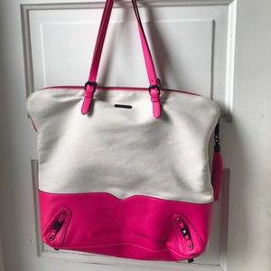Rebecca Minkhoff canvas tote bag