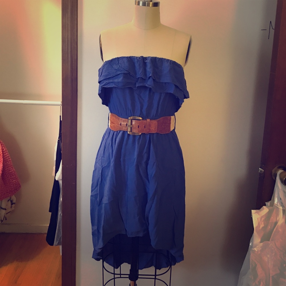 Strapless Hight-low dress