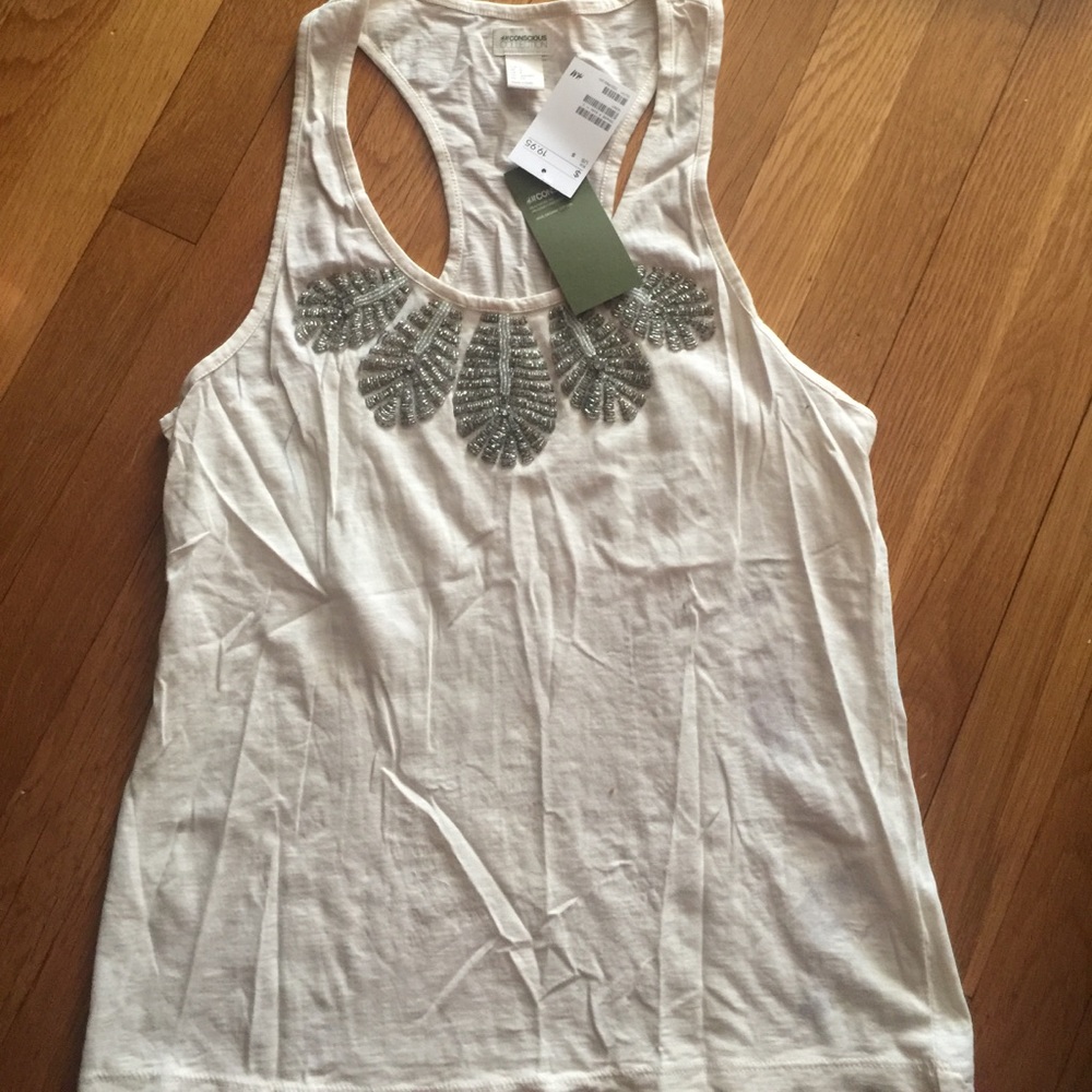 Cream tank top
