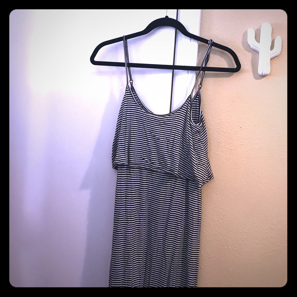 Striped maxi dress