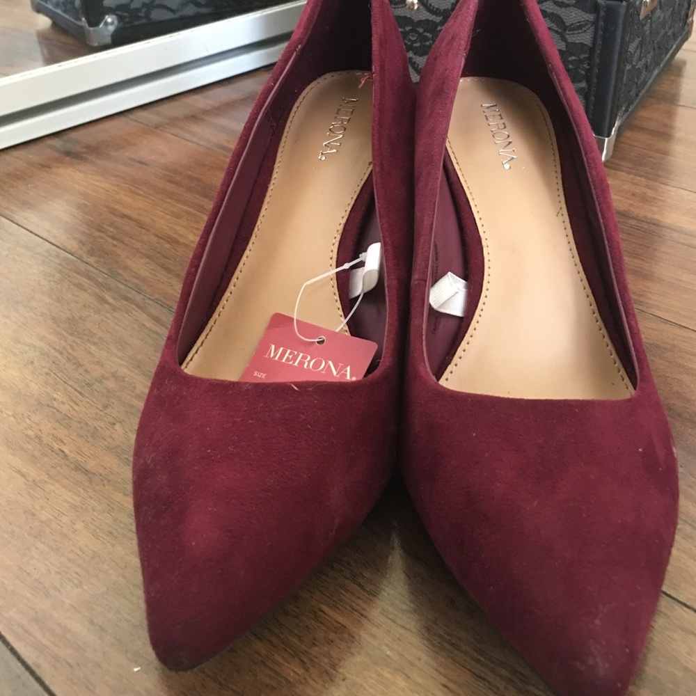 Burgundy heels