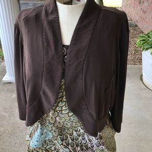 Brown dressy shirt cartigan