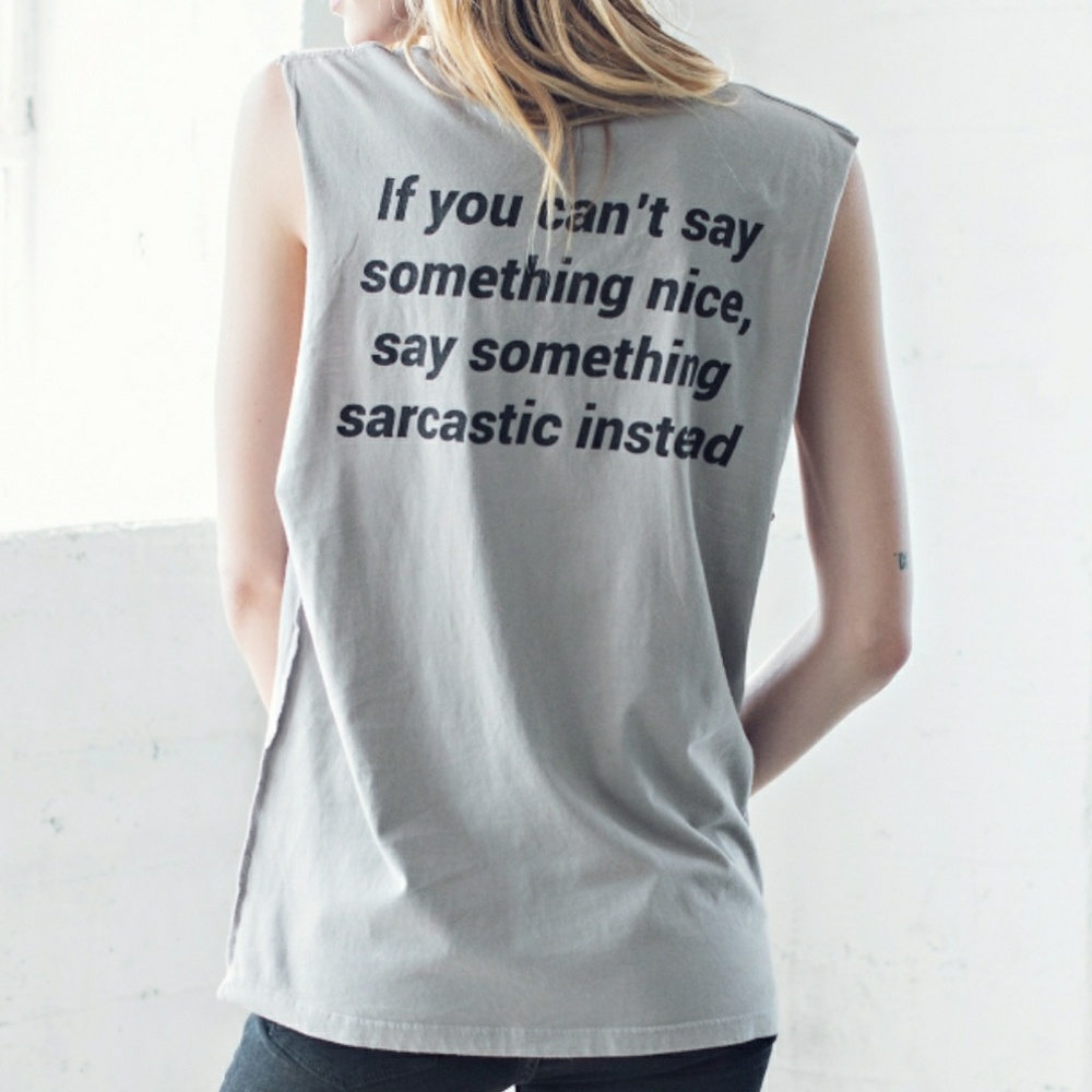 Jak Vanek Sarcastic Muscle Tee