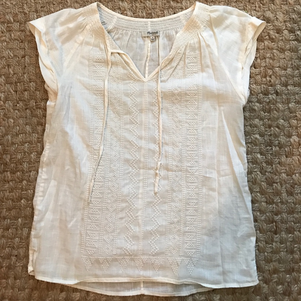 Madewell cream top