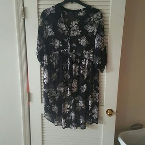 Torrid floral hi-low top