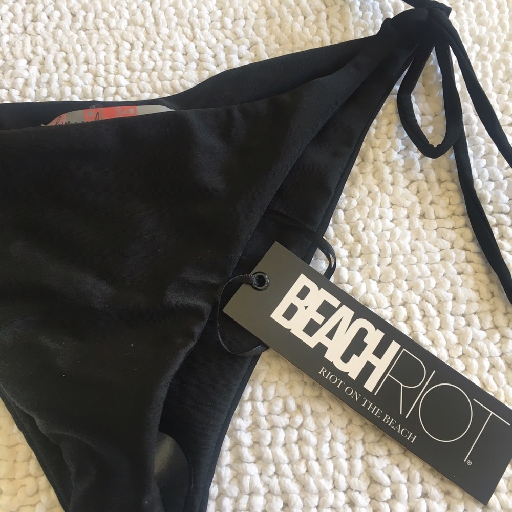 Beach Riot Black Bikini Bottoms