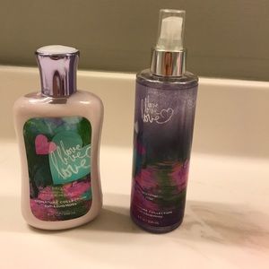 Bath & Body Works Love Love Love Collection