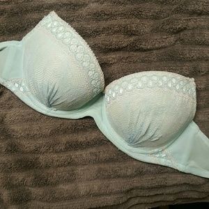 Beautuful Sea Green Lace Bra - 36C