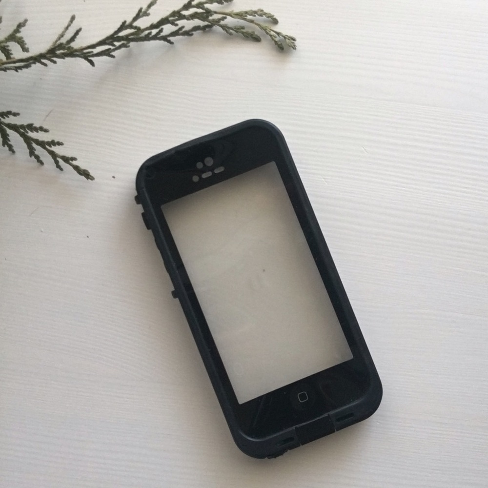 Black and Clear Lifeproof iPhone 5c case
