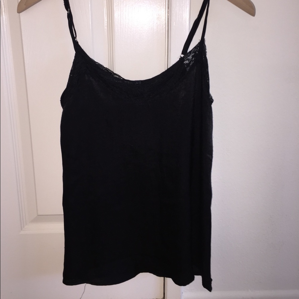 brandy satin lace top