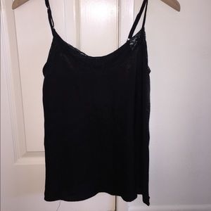 brandy satin lace top