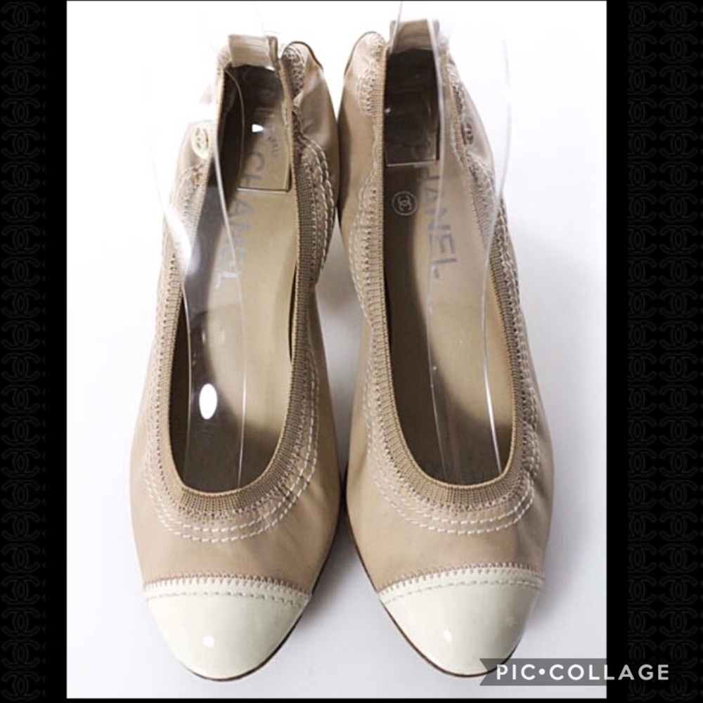 Authentic Chanel Cap Toe Heels- size 8